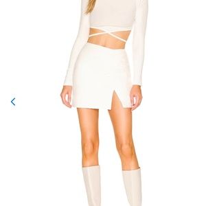 Lovers & Friends KYRO LEATHER MINI SKIRT